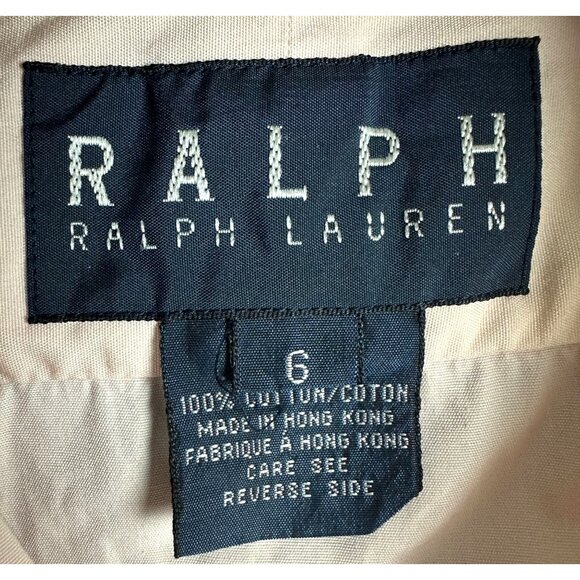 Vtg Ralph Lauren Shirt Women 6 Pink Preppy Cotton Embroidered Logo Classic Fit - Picture 5 of 10